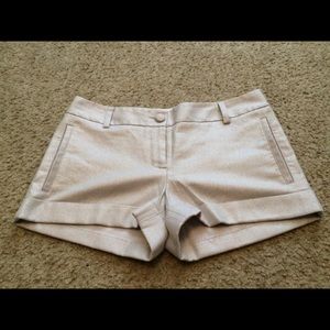 Express silver metallic shorts! Super cute! EUC!